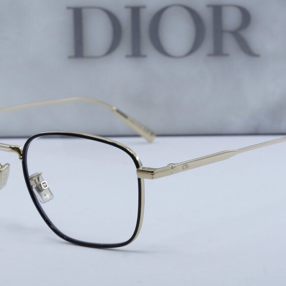 Final Price! Dior DIORBLACKSUITO S4U B400 Shiny Black/Gold Eyeglasses 53mm - Picture 8 of 10